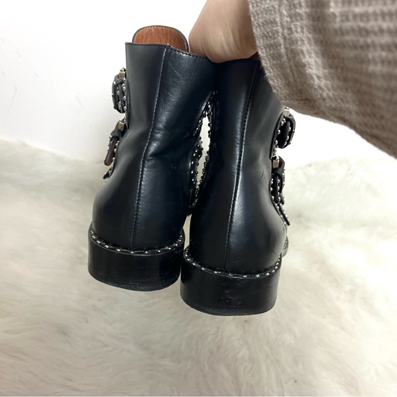 Givenchy Elegant Prue Moto Studded Leather Ankle Boots - Picture 13 of 16